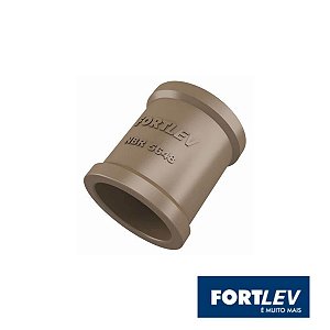 Luva Soldável PVC Cola 25mm Marrom  - Fortlev