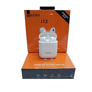 Fone De Ouvido Bluetooth I12 Stereo Alta Performance- Basike