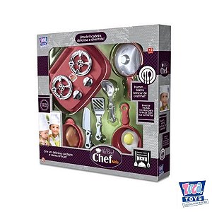 Brinquedo Cozinha Infantil Melhor Chef  9 peças - Zuca Toys
