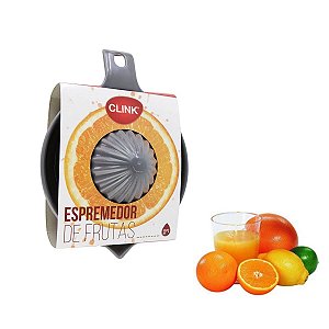 Espremedor De Frutas Plástico Manual Cinza 400ML - Clink