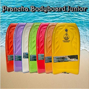 Prancha Surf BodyBoard Junior Com Leash Praia Piscina