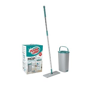 Mop Multiuso Lava e Seca 5 Litros Balde + Rodo Microfibra