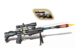Brinquedo Sniper Metralhadora Infantil Com Laser Arma Fuzil