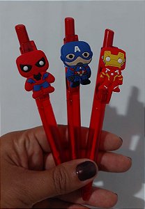 Caneta Esferográfica- Super Heróis