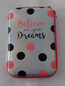 Estojo Case Belive Dreams -Prata