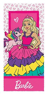 Toalha De Banho Infantil Barbie Reinos Magicos Sereia
