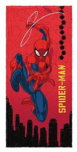Toalha De Banho Felpuda Homem Aranha Lepper 120x60cm