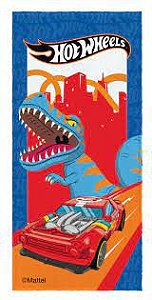 Toalha Felpuda Estampada Hot Wheels 60X120Cm Lepper
