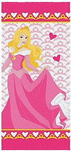 Toalha Felpuda De Banho Estampada Princesas 60 Cm X 1,20 M
