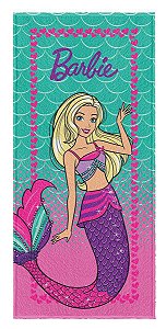 Toalha De Banho Infantil Barbie Reinos Magicos Sereia Rosa