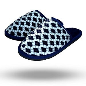 CHINELO QUENTE MASCULINO N° 39/40 XADREZ AZUL