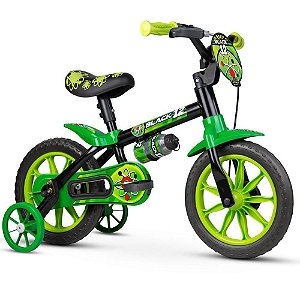 Bicicleta Infantil Nathor Aro 12 Menino Black De 3 A 5 Anos