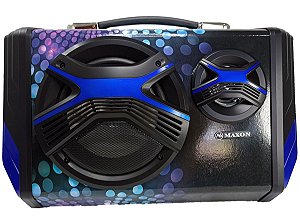 Caixa de som Speaker Usb Sd Radio Fm Bluetooth Laranja MX6152