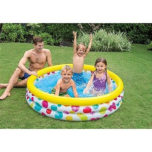 Piscina Inflável Infantil 581 L - INTEX Modelo:Bolinha