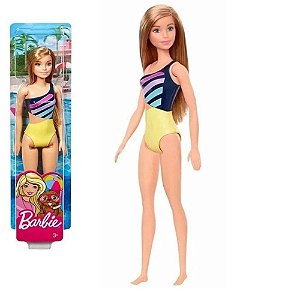Boneca Barbie Praia Loira Maio Biquini Mattel GHW41