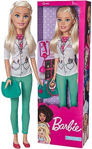Boneca Barbie Profissoes Veterinaria 67Cm - Pupee