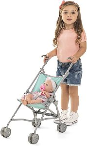 Carrinho De Boneca Dobravel Slim Sortido - Tateti 7010'