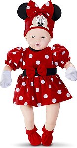 Boneca Minnie Mouse - Recem Nascido - Roma Brinquedos