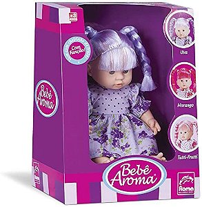 Boneca Bebe Aroma Uva Roma Ref 5228