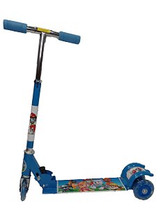 PATINETE DE FERRO 3 RODAS COM LUZ Patrulha