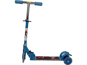 PATINETE DE FERRO 3 RODAS COM LUZ Homem-Aranha