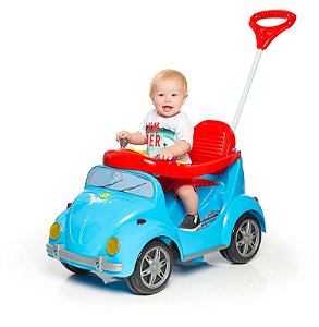 Carrinho Passeio Infantil Pedal Empurrador 1300 Fouks Azul