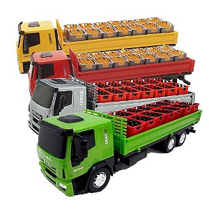 Caminhão Carro Iveco Carinho Grade Bebidas Miniatura