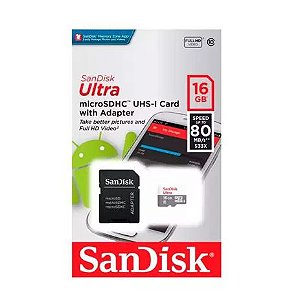 CARTAO DE MEMORIA SANDISK ULTRA 16GB
