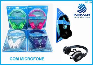 Fone De Ouvido Com Microfone Inova 2310, Com Fio, Cabo 120cm