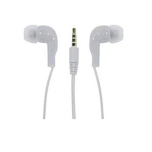FONE OUVIDO COM MICROFONE Branco