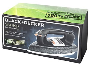 Ferro a Seco Black + Decker VFA ECO com Controle de Temperatura - Craquelado - 220 v