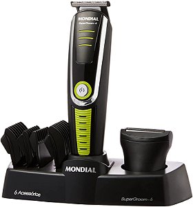 Aparador De Pelos Mondial Super Groom 6 Em 1 Bg04  Bivolt