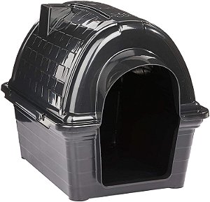 CASINHA PLASTICA PARA PET PRETA N°2 IGLU FURACÃO PET