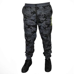 Calça Moletom Adulto Camuflada Preta G