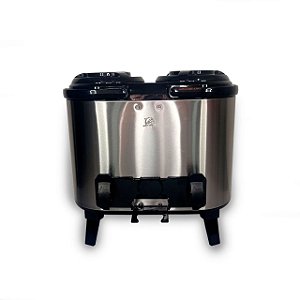 Botijão Termico Para Bebidas Inox Duplo 12L Preto AZ