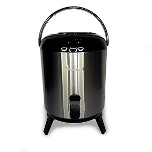 Botijão Termico Para Bebidas Inox  7,7Litros Preto Henay