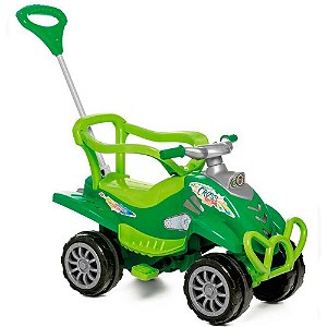 Carrinho Passeio Infantil Empurrador Pedal Bebe Cross Verde