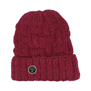Touca Feminina Forrada de pelinho Gorro de inverno Bordo