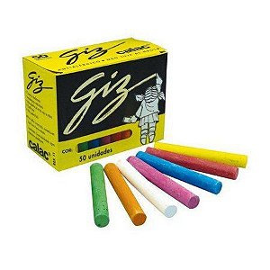 GIZ ESCOLAR PLASTIFICADO COLORIDO- CALAC