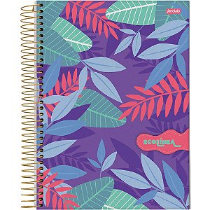 CADERNO CAPA DURA JANDAIA 1 MATERIAS 80 FOLHAS ECOLINEA
