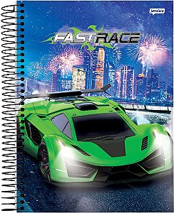CADERNO CAPA DURA JANDAIA10 MATERIAS 160 FOLHAS FASTRACE