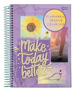 Caderno Espiral Universitário Cd 160 Fls 10 Matérias Grip - Jandaia