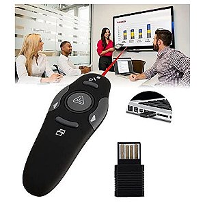 Controle Passar Slide Multimidia Wireless Com Laser Apontado