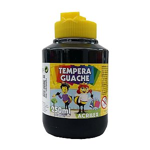 TINTA GUACHE ACRILEX PRETO 250ML