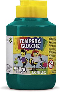 Tinta Guache 250ml  Acrilex Verde Bandeira