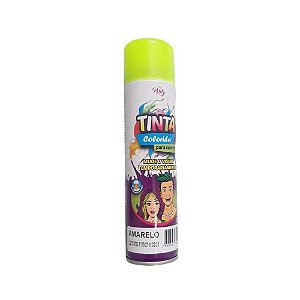 Tinta Spray Temporária My Party Amarelo Para Cabelo 150ml - AEROFLEX