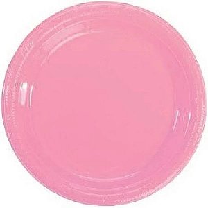 Prato Descartável Para Bolo Rosa 15cm 10 unidades TRIK TRIK