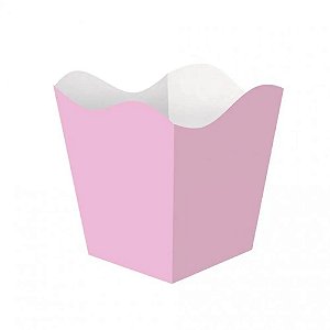 Mini Cachepô Liso Rosa C/10 Unidades KARIN FESTAS