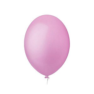 Balão Bexiga 6.5 - pacote com 20un Folia Rosa