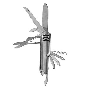 Canivete Multiuso Inox 11 Funçoes